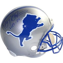 Barry Sanders Signed Detroit Lions Full Size Proline TB Helmet HOF 04- Steiner Hologram (Blue Sig)