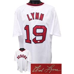 Fred Lynn Signed Boston Red Sox White Prostyle Jersey XL- JSA Hologram