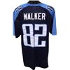 Image 1 : Delanie Walker Tennessee Titans Unsigned Navy Prostyle Jersey XL