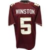 Image 1 : Jameis Winston Florida State Seminoles Unsigned Garnet Custom Jersey XL