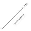 Image 1 : 2.1mm 14K White Gold Round Wheat Chain