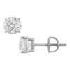 Image 1 : 14K White Gold : Round Diamond Stud Earrings – 1.75 CT. TW.