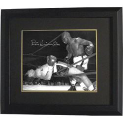 Rubin "Hurricane" Carter Signed Vintage B&W 16X20 Photo Custom Framed (Deceased)