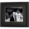 Image 1 : Larry Johnson Signed UNLV Runnin' Rebels B&W 8X10 Photo Custom Framed W/ Jerry Tarkanian- Steiner Ho