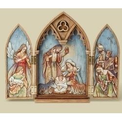 11.25Wood Look Triptych Holy