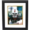 Image 1 : Jonathan Vilma Signed Miami Hurricanes 8X10 Photo Custom Framed