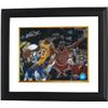 Image 1 : Magic Johnson Signed Los Angeles Lakers 8X10 Photo Vs Jordan Custom Framed