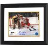 Image 1 : Gordie Howe Signed Detroit Redwings 8X10 Photo Mr. Hockey Vs Boston Bruins Custom Framed