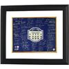 Image 1 : New York Yankees Signed 16X20 Photo Custom Framed 2008 Yankee Stadium Final Season Logo With 71 Sign