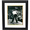 Image 1 : Bobby Knight Signed Indiana Hoosiers 16X20 B&W Photo Custom Framed Throwing Chair (Silver Sig)