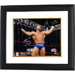 Ken Shamrock Signed WWF/WWE 8X10 Wrestling Photo Custom Framed (UFC Champion)