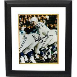 Earl Morrall Signed Baltimore Colts 8X10 Photo Custom Framed #15 (Under Center)