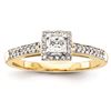 Image 1 : 14K Diamond Semi-Mount Engagement Ring
