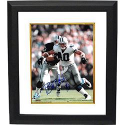 Bill Bates Signed Dallas Cowboys 8X10 Photo Custom Framed #40 (White Jersey Blue Sig Bottom Left)