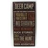 Image 1 : Large Deer Camp Sign
