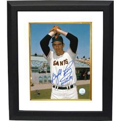 Gaylord Perry Signed San Francisco Giants 8X10 Photo HOF91 Custom Framed