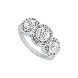 Diamond Engagement Ring : Platinum - 1.00 CT Diamonds