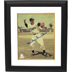 Duke Snider Signed Brooklyn Dodgers 8X10 Photo Custom Framed