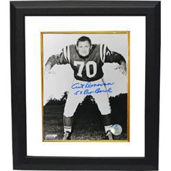 Art Donovan Signed Baltimore Colts 8X10 Photo Custom Framed 5 X Pro Bowl