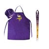 Image 1 : Minnesota Vikings NFL Barbeque Apron and Chef's Hat with Bottle Opener