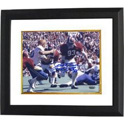 Marty Lyons Signed Alabama Crimson Tide 8X10 Photo Roll Tide Custom Framed- Steiner Hologram