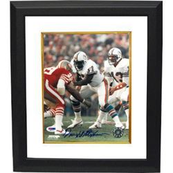 Dwight Stephenson Signed Miami Dolphins 8X10 Photo Custom Framed- PSA DNA Hologram