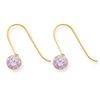 Image 1 : 14K Madi K Synthetic Alexandrite (Jun) Dangle Earrings