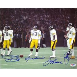 Ernie Holmes Signed Pittsburgh Steelers 11X14 Photo 4 Sig (Deceased)- PSA Hologram