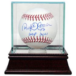 Roberto Alomar Signed Official Major League Baseball HOF 2011 W/ Glass Case (Orioles/Indians/Blue Ja