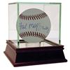 Image 1 : Fred Mcgriff Signed Official Major League Baseball Crime Dog W/Glass Case