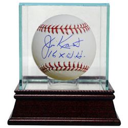 Jim Kaat Signed Official Major League Baseball 16 GG W/Glass Case