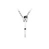 Image 1 : Stainless Steel Miami Dolphins Team Name and Logo Disc Pendant with Chain - 28.00MM
