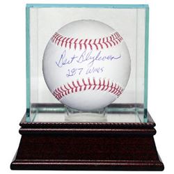 Bert Blyleven Signed Official Major League Baseball 287 Wins W/ Glass Case (Twins/Indians/Pirates)