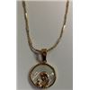 Image 1 : Gold Electroplated 18 Necklace with Mother-of-Pearl Pendant in a Gift Box