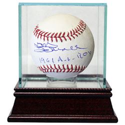 Don Schwall Signed Official Major League Baseball W/ Glass Case 1961 AL ROY (Boston Red Sox/Pirates)