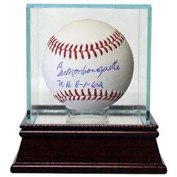 Bill Monbouquette Signed Official Major League Baseball W/ Glass Case N.H. 8-1-62 (No Hitter) (Bosto