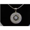 Image 1 : Micropave Pendant Star of David with Necklace Gold Electroplated 16 + 2 Extension