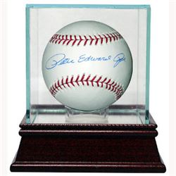 Pete Rose (Peter Edward Rose) Signed MLB Baseball W/ Glass Case (Reds/Phillies)