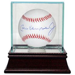 Cal Ripken, Jr. Signed Official Major League Baseball Full Name W/Glass Case (Orioles)