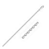 Image 1 : 2.3mm Sterling Silver Rhodium Plated Cable Chain