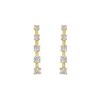 Image 1 : Diamond Journey Earrings : 14K Yellow Gold - 1.00 CT Diamonds