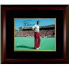 Image 1 : Tom Osborne Signed Nebraska Cornhuskers 8X10 Photo Custom Framed On Field (3X National Champ)