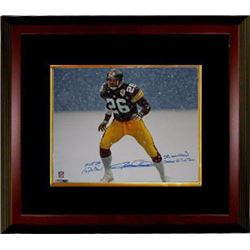 Rod Woodson Signed Pittsburgh Steelers 16X20 Photo Custom Framed 4 Stat HOF 09, 11X Pro Bowl, SB XXX