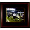 Image 1 : Brian Kelly Signed Notre Dame Fighting Irish 16X20 Photo Custom Framed (Running Onto Field)- Steiner