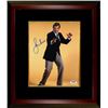 Image 1 : Roger Moore Signed James Bond 8X10 Photo Custom Framed (Yellow Background)- PSA Hologram (Entertainm