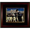 Image 1 : Lou Holtz Signed Notre Dame Fighting Irish 8X10 Photo Custom Framed (Horizontal-Scoreboard)- Steiner