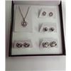 Image 1 : Five Piece Set in Gift Box Rhodium