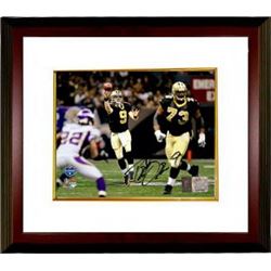 Drew Brees Signed New Orleans Saints 16X20 Photo Custom Framed (NFC Championship Game)- Brees Hologr