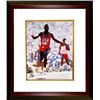 Image 1 : Carl Lewis Signed Team USA 16X20 Photo 9 X GM Custom Framed- Tri-Star Hologram
