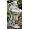 Image 1 : 23Girl Angel W/Solar Birdbath